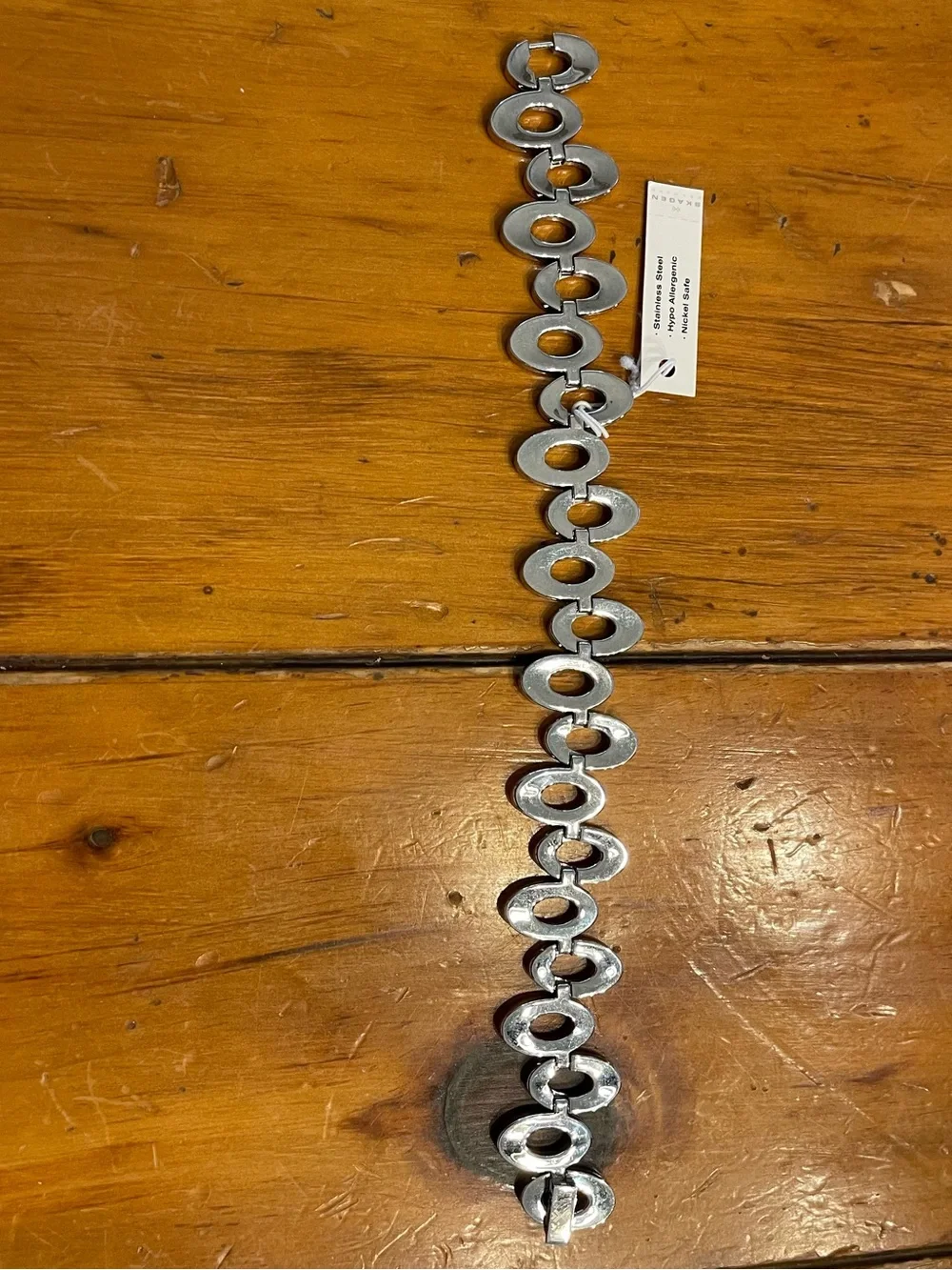 Silver and Gold Oval-Link Bracelet - NWT
